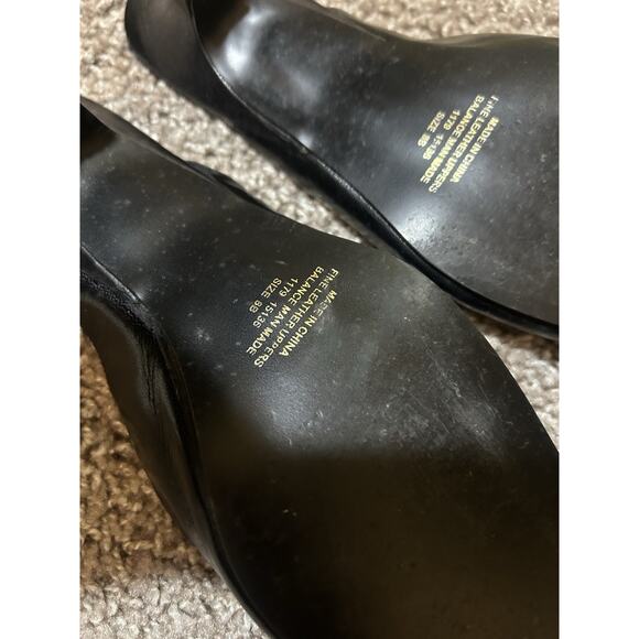 Newport News Vintage Kitten Heels Black Leather Mary Jane Detail - Picture 8 of 10